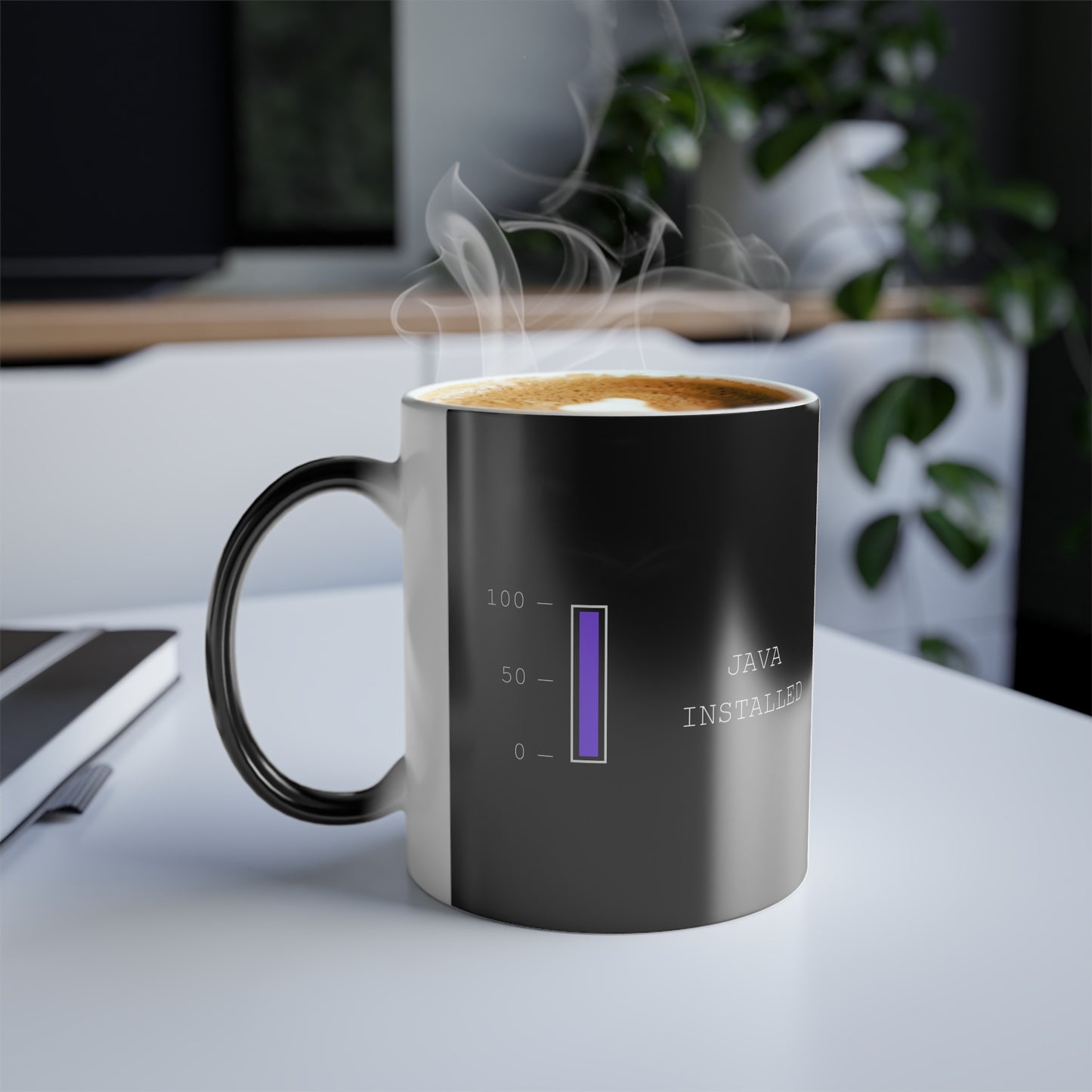 Java installed (dark) - Color Morphing Mug, 11oz